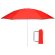 Sombrilla plegable Misarya con protección UV y funda de nylon Rojo