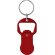 Llavero abridor Belarox con moneda integrada aluminio reciclado Rojo