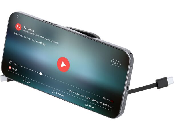 Cable cargador soporte magnético Witan USB-C retráctil detalle 5