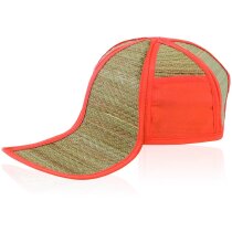 Gorra plegable de paja en diversos colores con logo Gorra plegable de paja en diversos colores con logo