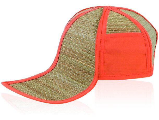 Gorra plegable de paja en diversos colores personalizada Gorra plegable de paja en diversos colores personalizada