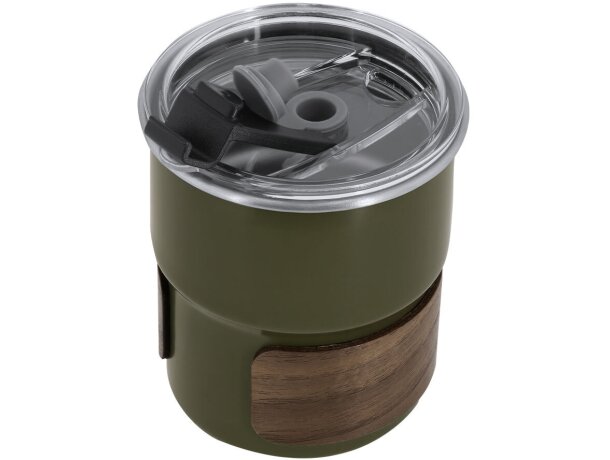 Vaso Gasking acero inoxidable con banda madera 250ml detalle 2