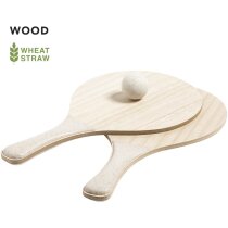 Palas playa madera sostenible caña trigo Saiker