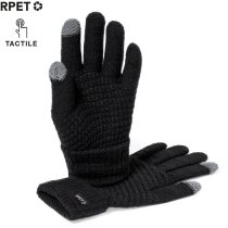 Guantes Demsey negros con función táctil RPET