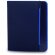 Carpeta fabricada en poliester con bloc personalizada azul