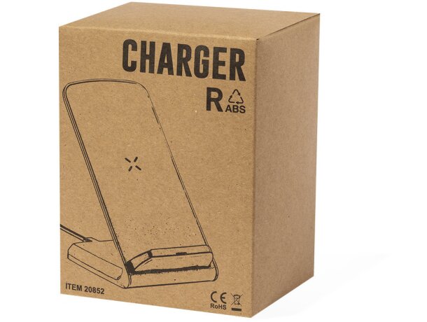 Cargador inalámbrico con logotipo soporte smartphone Tayil Rcs detalle 7