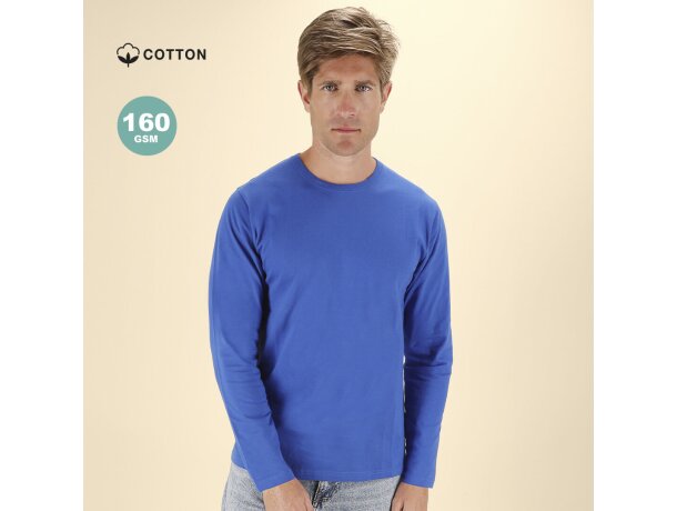 Camiseta adulto algodón manga larga Hawk detalle 1