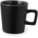 Tazas con asa cuadrada cerámica Maiba Negro