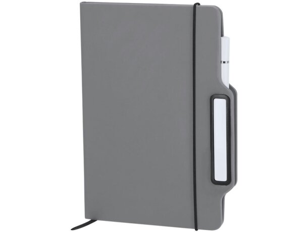 Bloc notas Cruas con soporte smartphone y bolígrafo eterno detalle 2