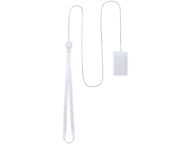 Identificador lanyard Berbom con cuerda extensible y clip detalle 4