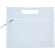 Neceser plano con cremallera blanco