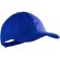 Gorra con 6 paneles en algodón liso Azul