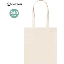 Bolsa de algodón Trendik natural 240 g/m2 con asas reforzadas