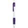 Bolígrafo de plástico con clip en color combinado Morado