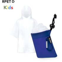 Poncho Claytop infantil de PE con funda RPET y mosquetón