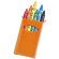 Caja de ceras en varios colores para merchandising Naranja