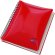 libreta con almohadilla personalizada rojo