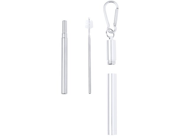 Pajita reutilizable acero inoxidable Jexor con estuche detalle 3