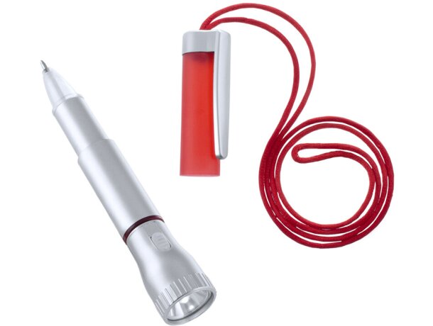 Bolígrafo Mustap con linterna a pilas