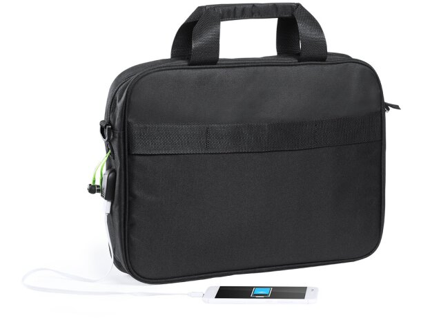Maletín personalizado para portátiles Baldony resistente poliéster 600D personalizada negro