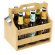 Porta botellas para 6 botellines de bambú Voxen detalle 2