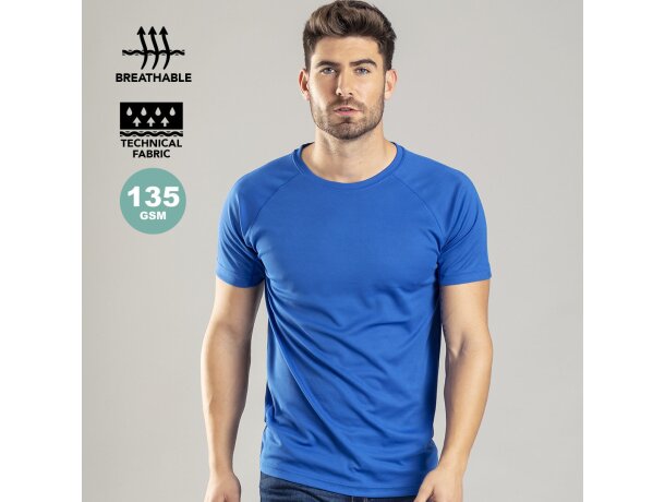 Camiseta en poliester 135 gr unisex tecnic plus