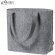 Bolsa de viaje personalizada fieltro RPET fuelle gris sostenible