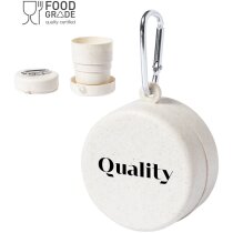 Vaso Sainod plegable con logotipo y mosquetón