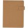 Carpeta Ganges de corcho natural con compartimentos y bloc Natural