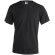 Camiseta Adulto Color "keya" Mc130 negro