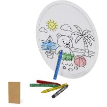 Frisbee Zerbut para colorear con ceras incluidas