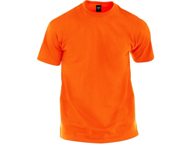 Camiseta personalizada Hecom barata naranja