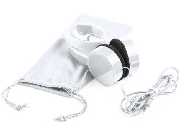 Auriculares ligeros y modernos en varios colores blanco Auriculares ligeros y modernos en varios colores blanco