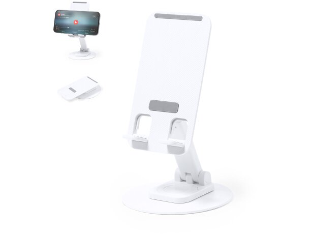 Soporte Marxel aluminio plegable regulable móvil y tablet detalle 1