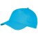 Gorra básica en algodón con 5 paneles Azul claro