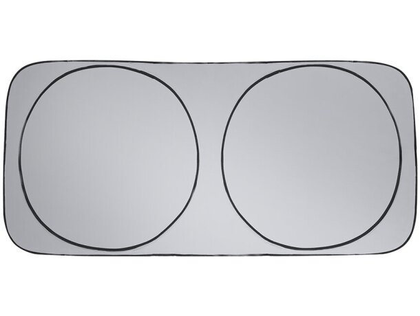 Parasol Korent plegable con interior plateado y funda detalle 3