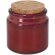 Vela aromática Fermix con tarro de cristal y tapa de corcho Rojo