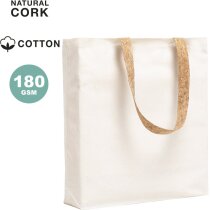 Bolsa ecológica con asas en corcho algodón 180 g/m2