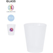 Vaso chupito Nesan cristal frosted sublimación