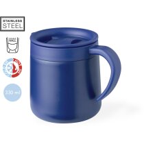 Taza térmica Bokat acero mate con logo grabado