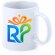 Taza Impex cerámica blanca 370 ml con caja incluida detalle 1