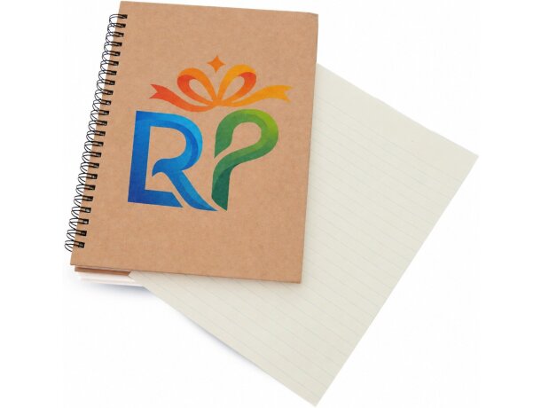 Libretas ecológicas Gulliver tapas de cartón reciclado colores vivos detalle 1