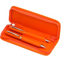 Estuche de bolígrafo y portaminas en blanco personalizado