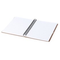 Libreta espiral ecológica con notas adhesivas