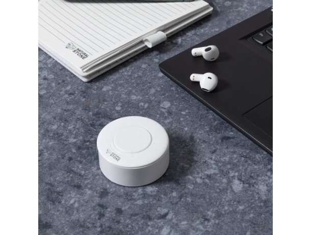 Auriculares Bekery bluetooth con base de carga y piedra natural detalle 5