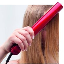 Plancha de pelo personalizada roja Plancha de pelo personalizada roja