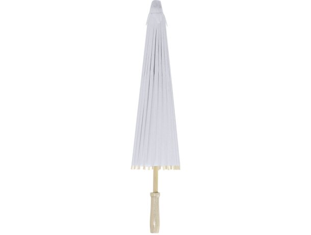 Sombrilla Zalea de madera natural con mango brillante 58cm detalle 3