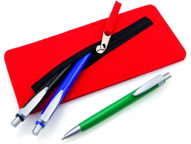 Estuche en fieltro con cremallera