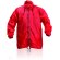 Impermeable de calidad con cremallera rojo