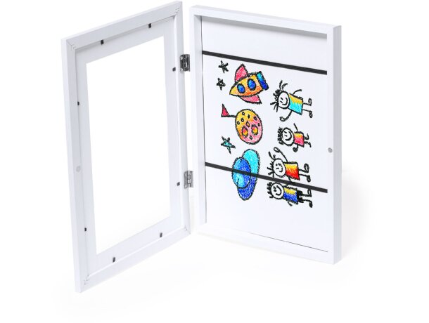 Marco de arte Oleox en MDF con almacenamiento para diseños A4 detalle 3